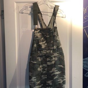 Forever 21 Camo Overalls